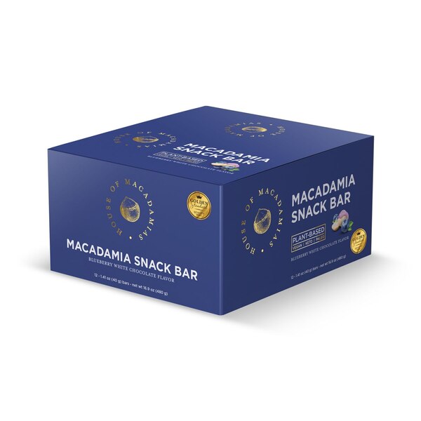 House of Macadamia, Blueberry White Chocolate Snack Bar, 1.41 oz