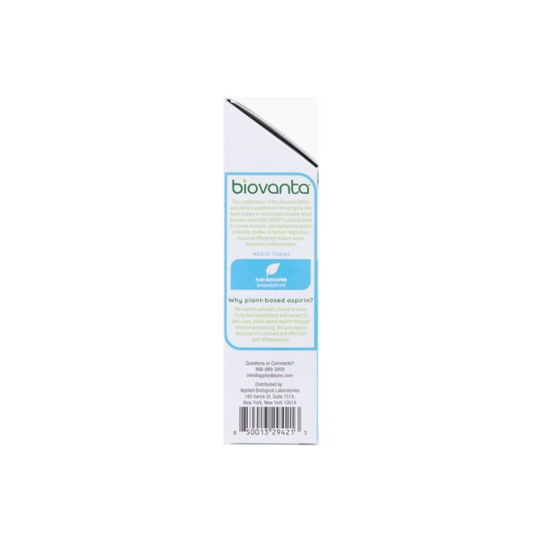 Biovanta Dual Action Throat Spray, 0.17 OZ