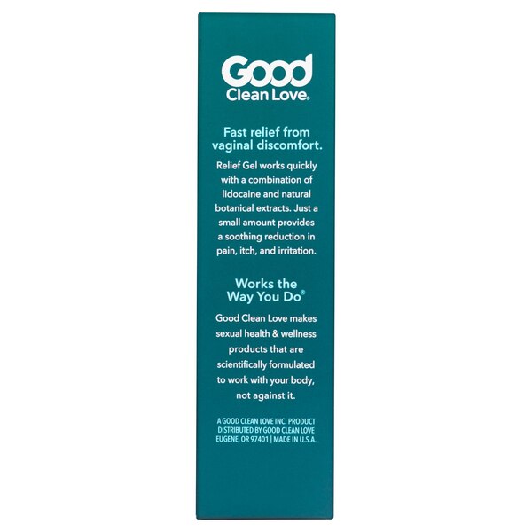 Good Clean Love Relief Gel w/ 4% Lidocaine