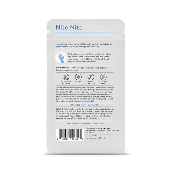 The Good Patch, Nite Nite, 4 CT
