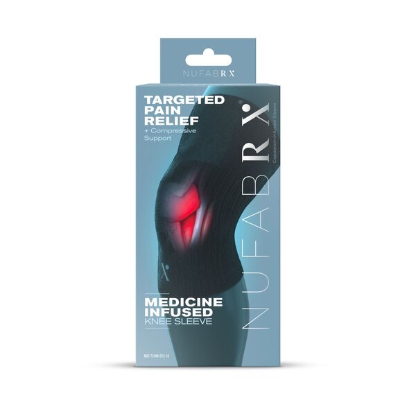 Nufabrx Pain Relieving Medicine + Compression Knee Sleeve