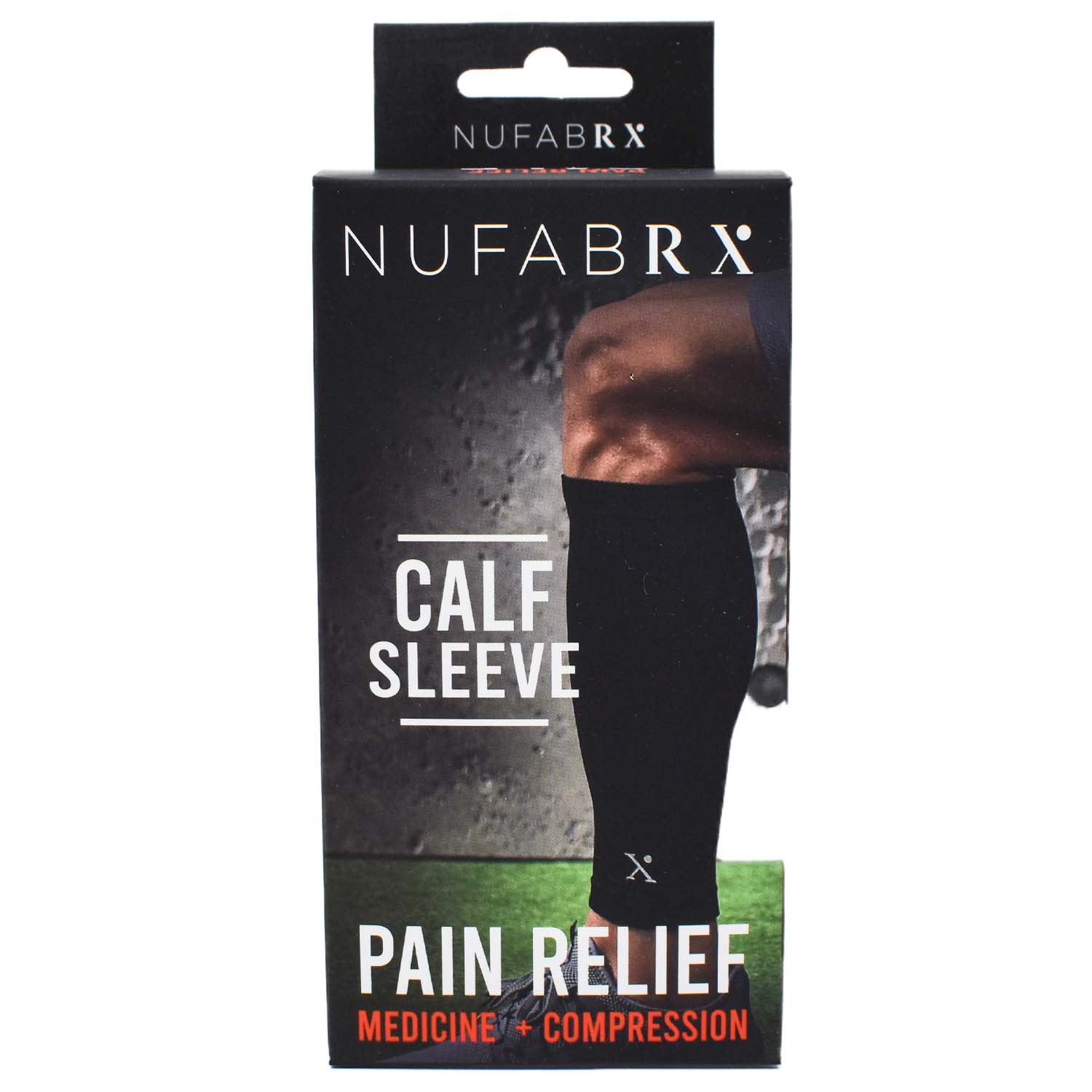 Nufabrx Pain Relieving Medicine + Compression Calf  Sleeve
