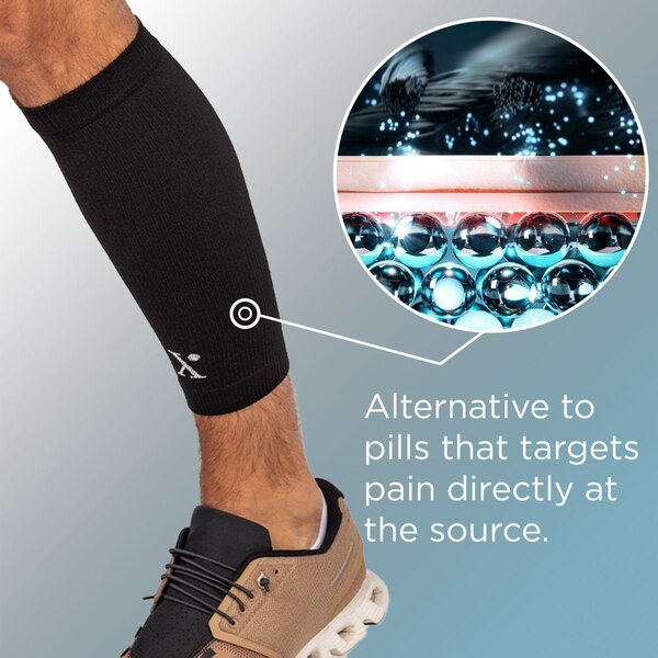 Nufabrx Pain Relieving Medicine + Compression Calf  Sleeve