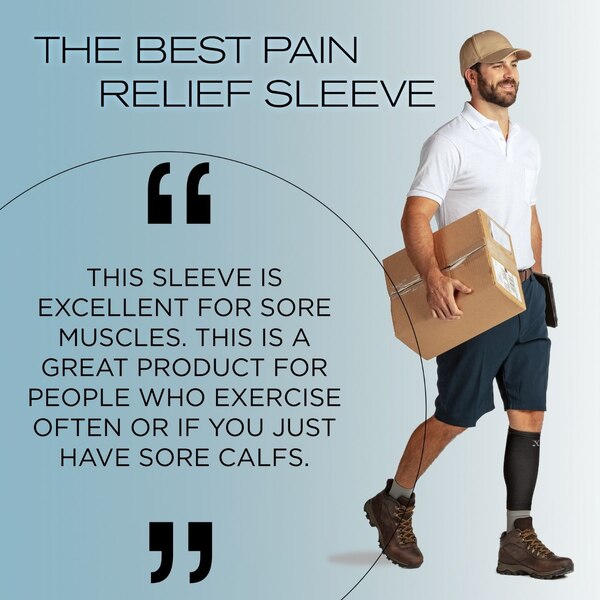Nufabrx Pain Relieving Medicine + Compression Calf  Sleeve