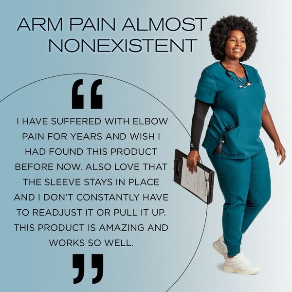 Nufabrx Pain Relieving Medicine + Compression Arm Sleeve