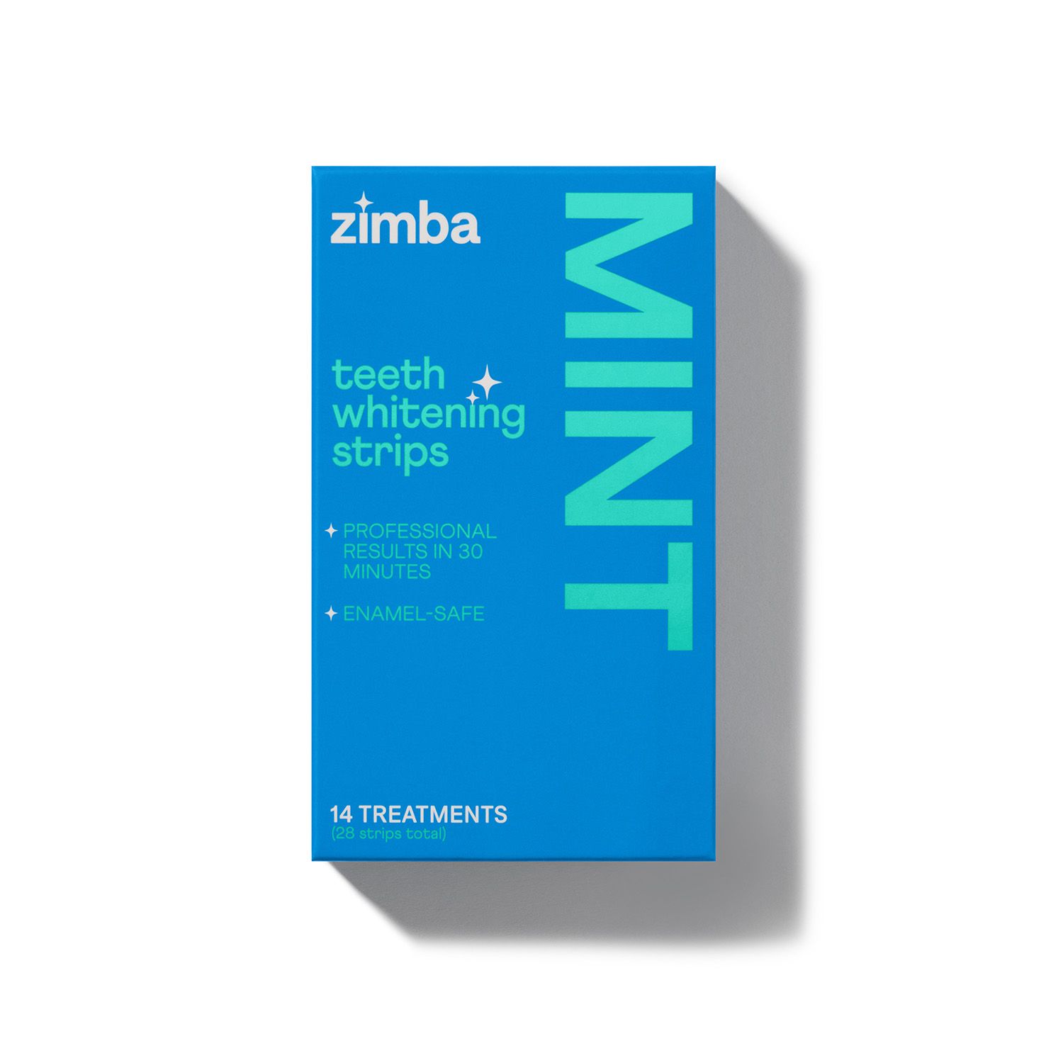 Zimba Teeth Whitening Strips, Mint, 14 Treatments
