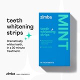 Zimba Teeth Whitening Strips, Mint, 14 Treatments, thumbnail image