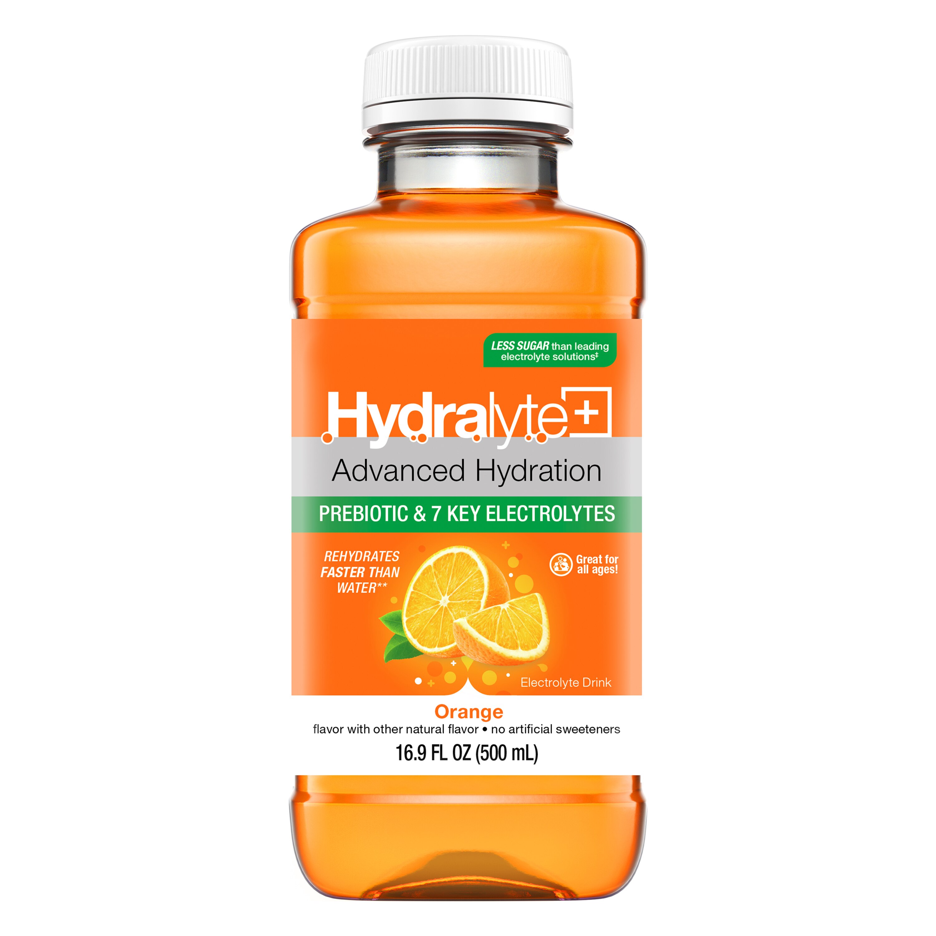 Hydralyte Orange Prebiotic Solution, 6.9 OZ
