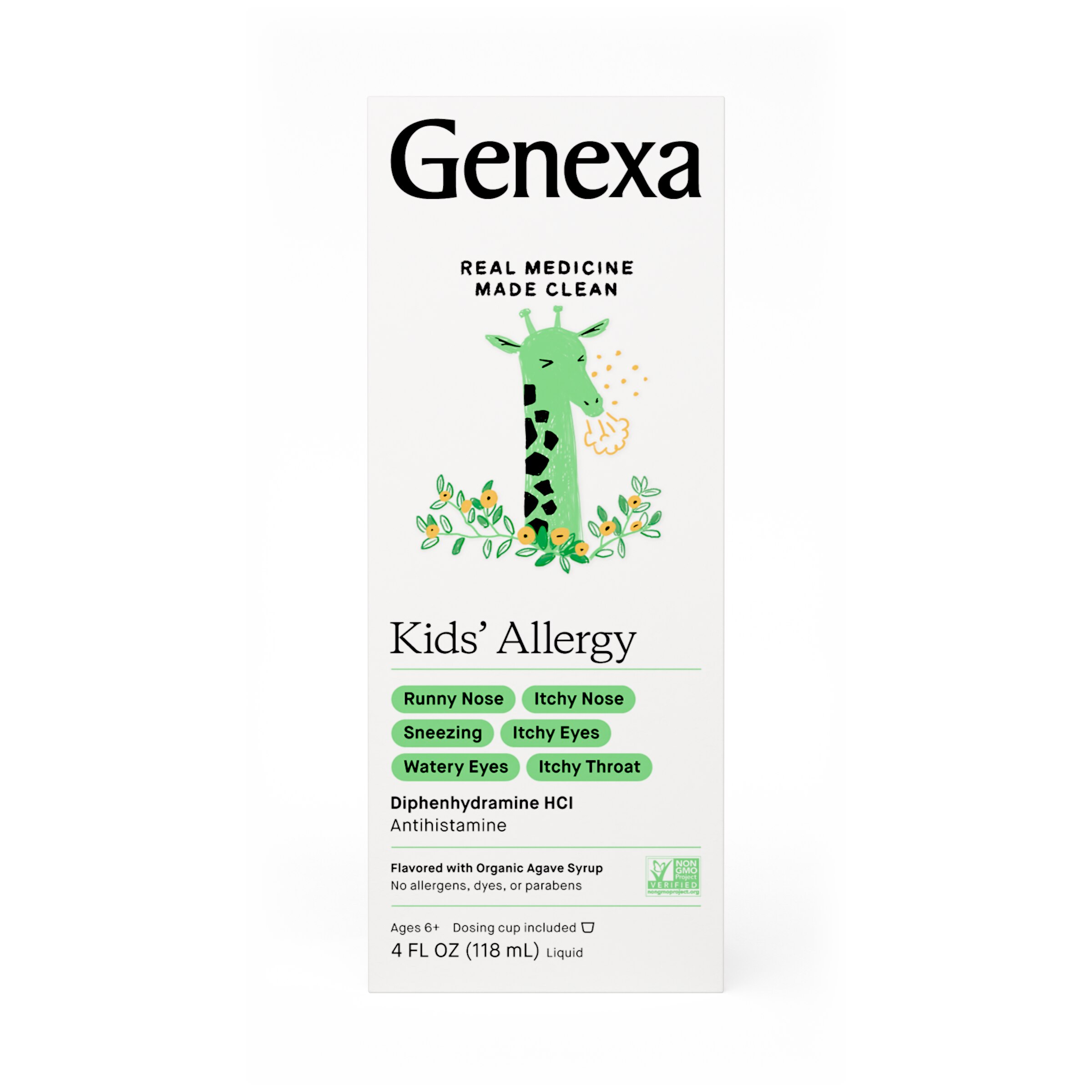 Genexa Kid's Allergy Care - Medicamento antialérgico pediátrico, 4 oz