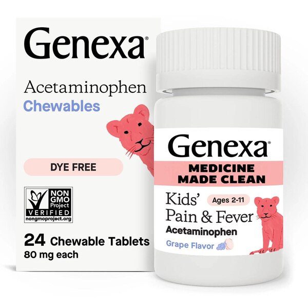 Genexa Children's Acetaminophen Chewable Tablets, 24 CT