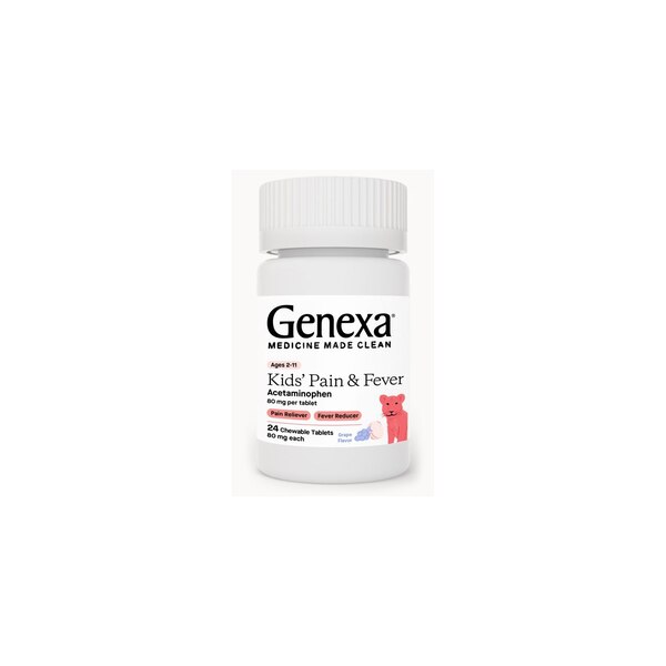 Genexa Children's Acetaminophen Chewable Tablets, 24 CT