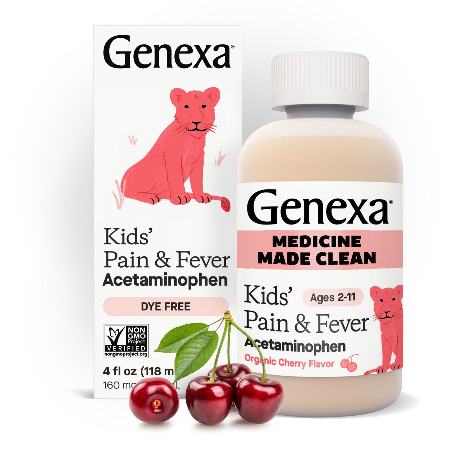 Genexa Kids' Pain & Fever - Cherry