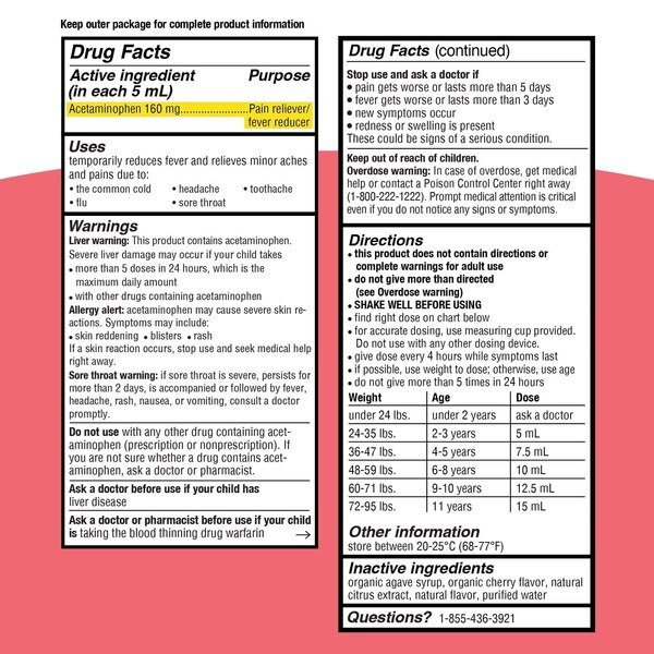 Genexa Kids' Pain & Fever - Cherry