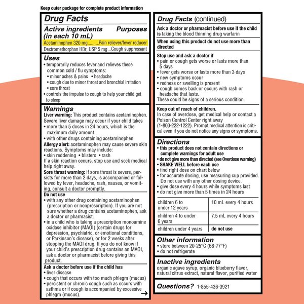 Genexa Kids Day Multi Symptom Cold and Flu, 4 OZ