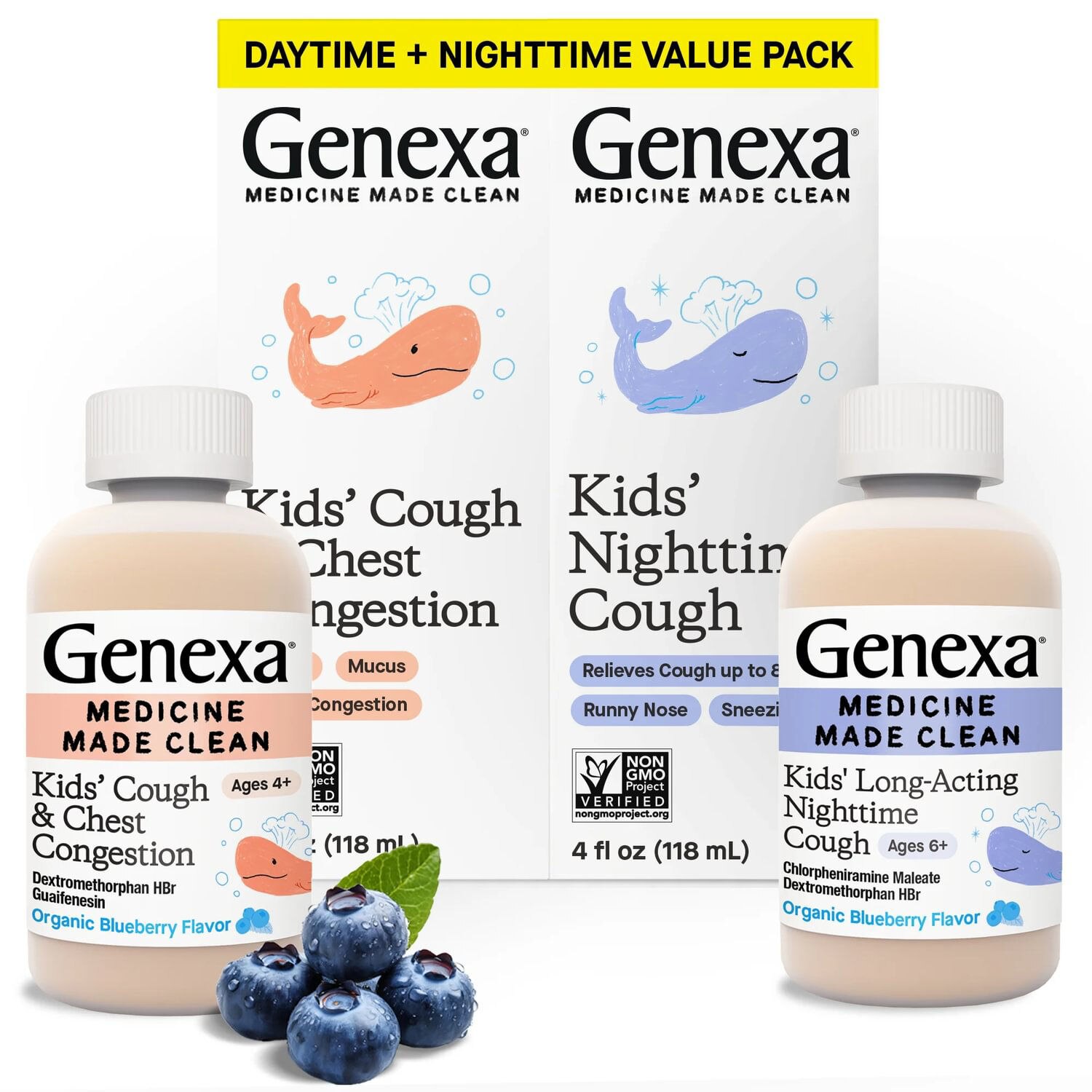 Genexa Kids' Daytime & Nighttime Combo Pack