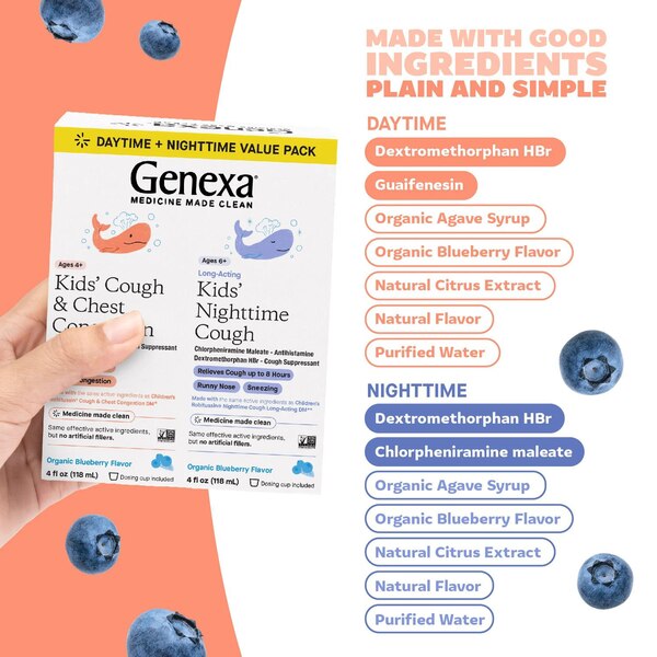 Genexa Kids' Daytime & Nighttime Combo Pack