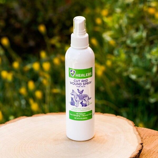 Healers Natural Cut & Wound Spray for Pets, 8 oz