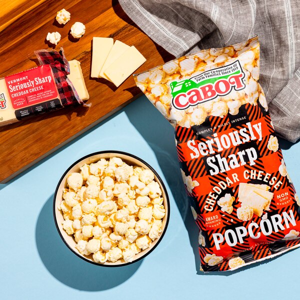 Cabot Seriously Sharp Cheddar Cheese Popcorn, 4.5 oz