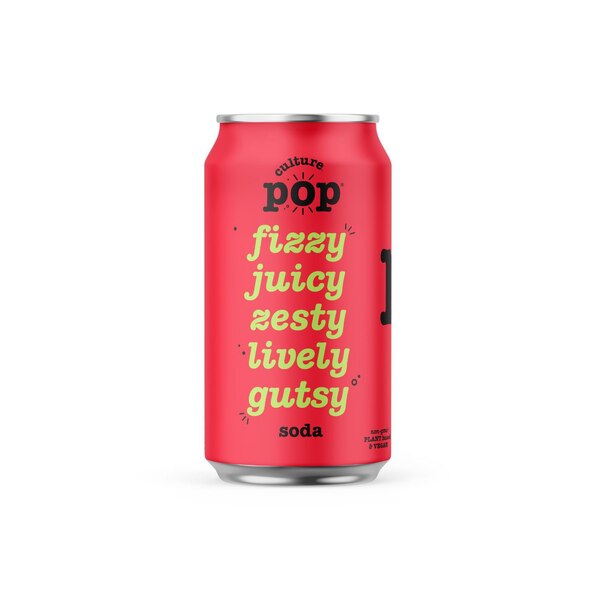 Culture Pop, Watermelon Probiotic Soda, 12 Oz