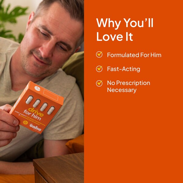 Hello Cake Sex Drive Supplements for Him, 4 CT