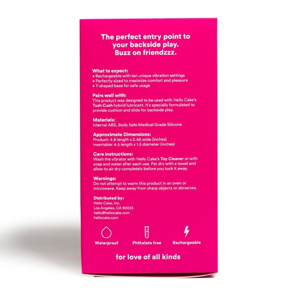 Hello Cake Buzzy Butt Backside Rechargeable Personal Massager