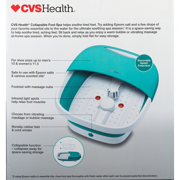 CVS Health Collapsible Foot Spa, 1 CT