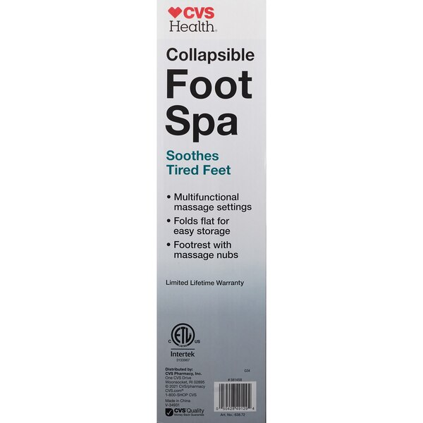 CVS Health Collapsible Foot Spa, 1 CT