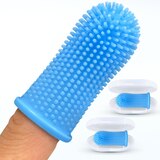 Jasper 360º Silicone Pet Finger Toothbrush, 2-Pack, Blue, thumbnail image
