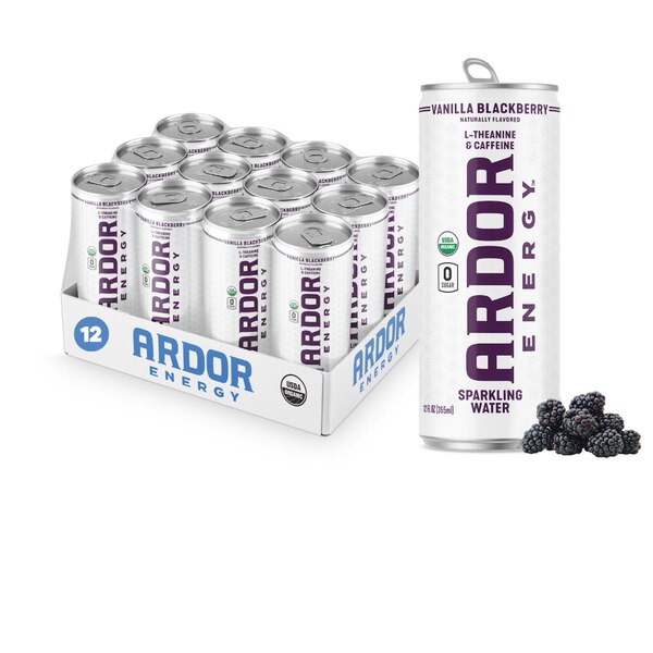 Ardor, Energy Vanilla Blackberry, 12 oz