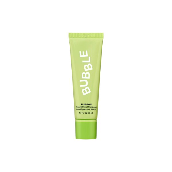 Bubble Skincare Plus One Tinted Daily Mineral Sunscreen, Broad Spectrum SPF 40, 1.7 OZ