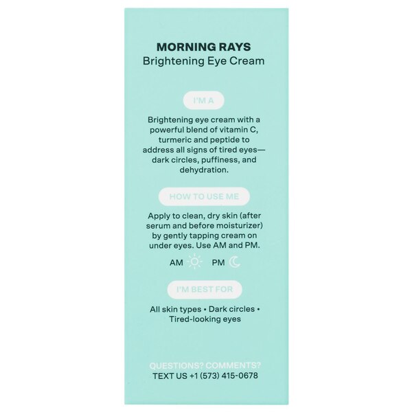 Bubble Morning Rays Brightening Eye Serum, .5 OZ