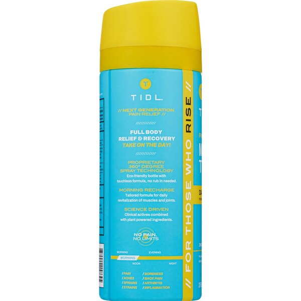 TIDL Pain Relieving Morning Therapy Spray, 3 OZ