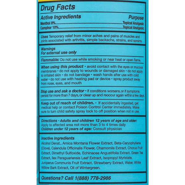 TIDL Pain Relieving Morning Therapy Spray, 3 OZ