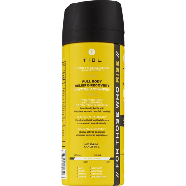 TIDL Heat Therapy Pain Relief Spray, 3 OZ