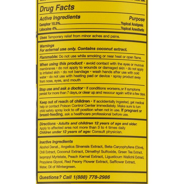 TIDL Heat Therapy Pain Relief Spray, 3 OZ