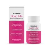 NutraBlast Boric Life Boric Acid Vaginal Suppositories for Vaginal Odor, 30 CT, thumbnail image