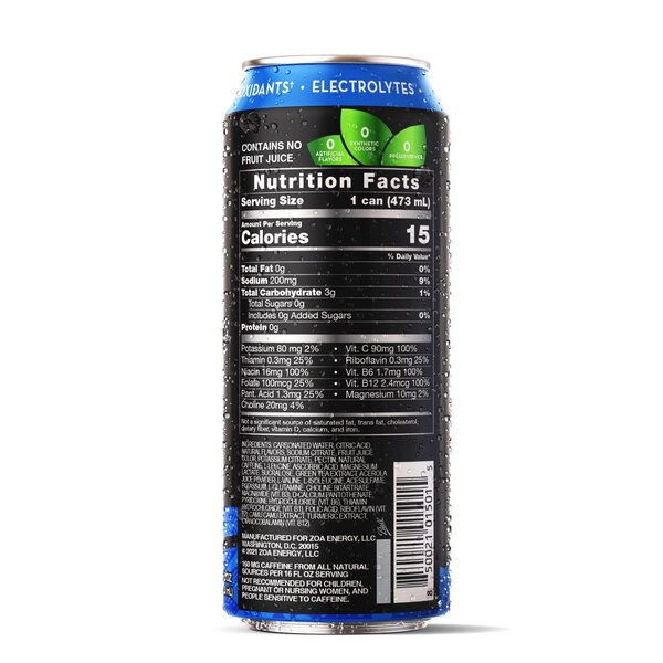 ZOA Zero Sugar Energy Drink, 16 OZ