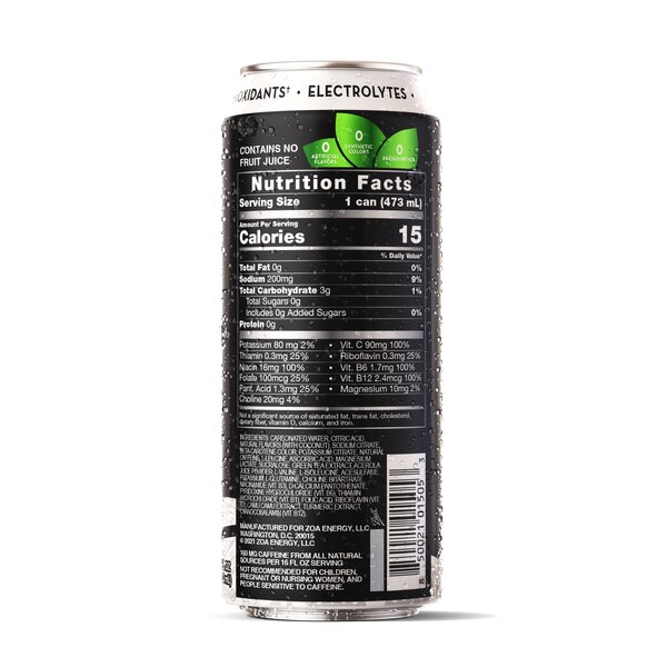 ZOA Zero Sugar Energy Drink, 16 OZ