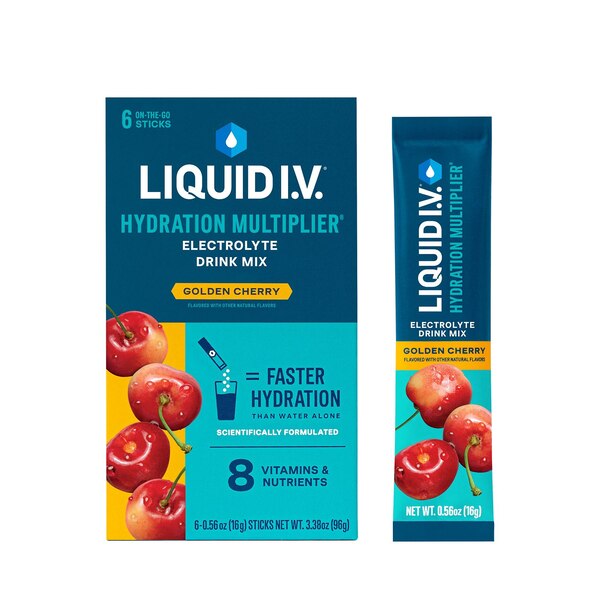 Liquid I.V. Golden Cherry Stick Packs, 6PK