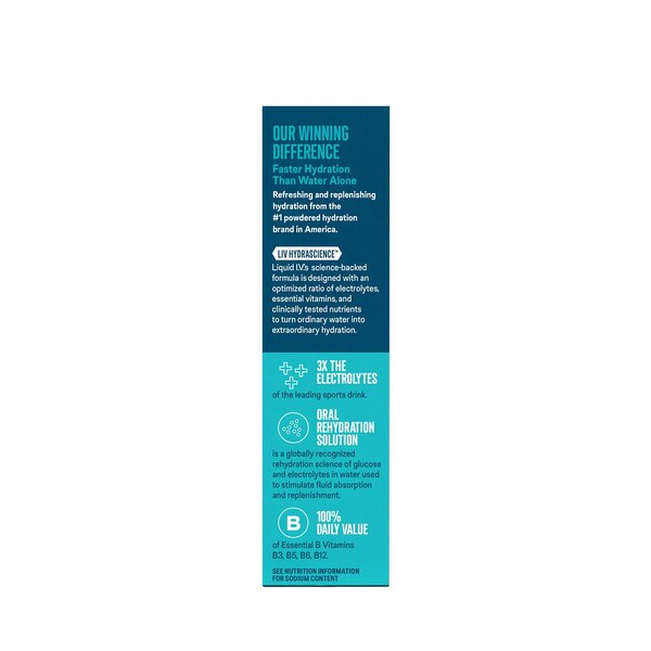 Liquid I.V. Hydration Multiplier Electrolyte Drink Mix Packets, 6 CT