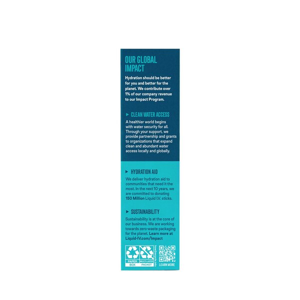 Liquid I.V. Hydration Multiplier Electrolyte Drink Mix Packets, 6 CT