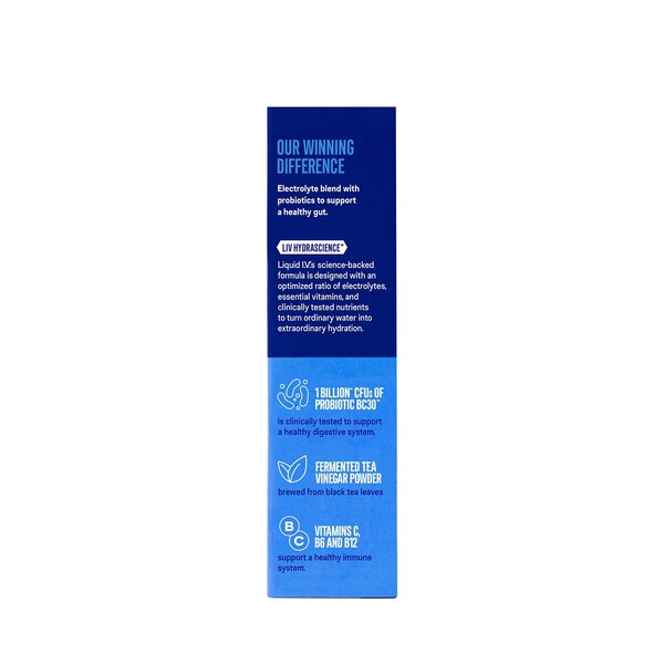 Liquid I.V. Hydration Multiplier + Powdered Probiotic Kombucha Drink Mix, Tart Green Apple