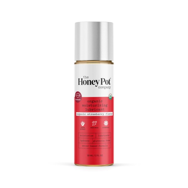 The Honey Pot Company Organic Strawberry Lube, Water Based, 2 OZ