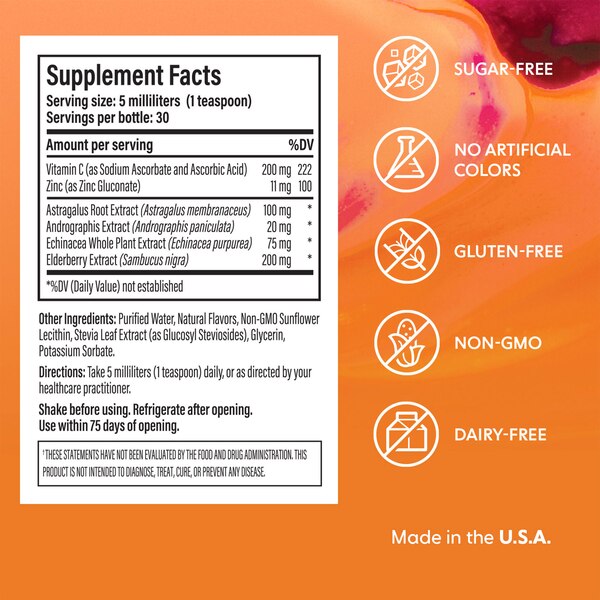 2x4 Total Immunity with Vitamin C & Zinc, 5 OZ