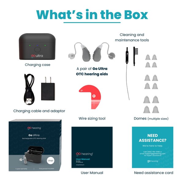 Go Ultra Behind-the-ear Rechargeable OTC Hearing Aid