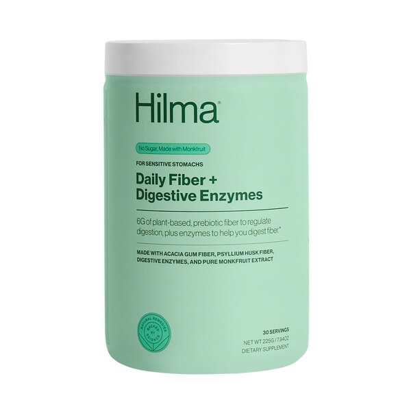 Hilma Fiber + Enzymes, Powder, 30 Servings