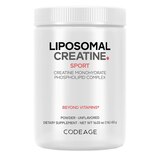 Codeage Liposomal Creatine Monohydrate Powder Supplement, Unflavored, 3-Month Supply, 90 Servings, thumbnail image