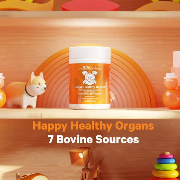 DNA PET Happy Healthy Organs Supplement for Dogs, 3 oz