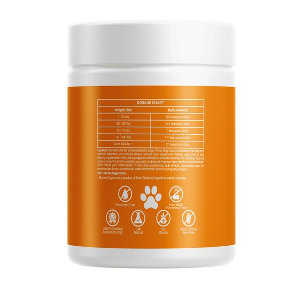 DNA PET Happy Healthy Organs Supplement for Dogs, 3 oz