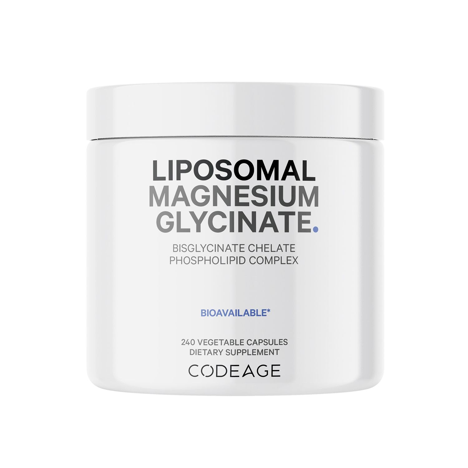 Codeage Liposomal Magnesium Bisglycinate Chelate Mineral Supplement, BioMag Phospholipids